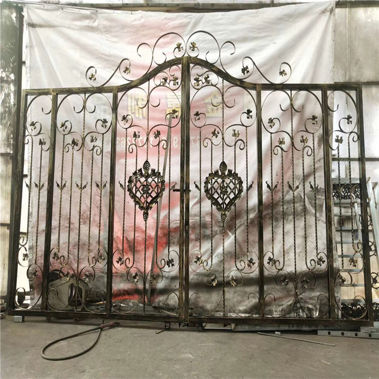 庭院铁艺门  乡村铁艺门  铁艺门安装