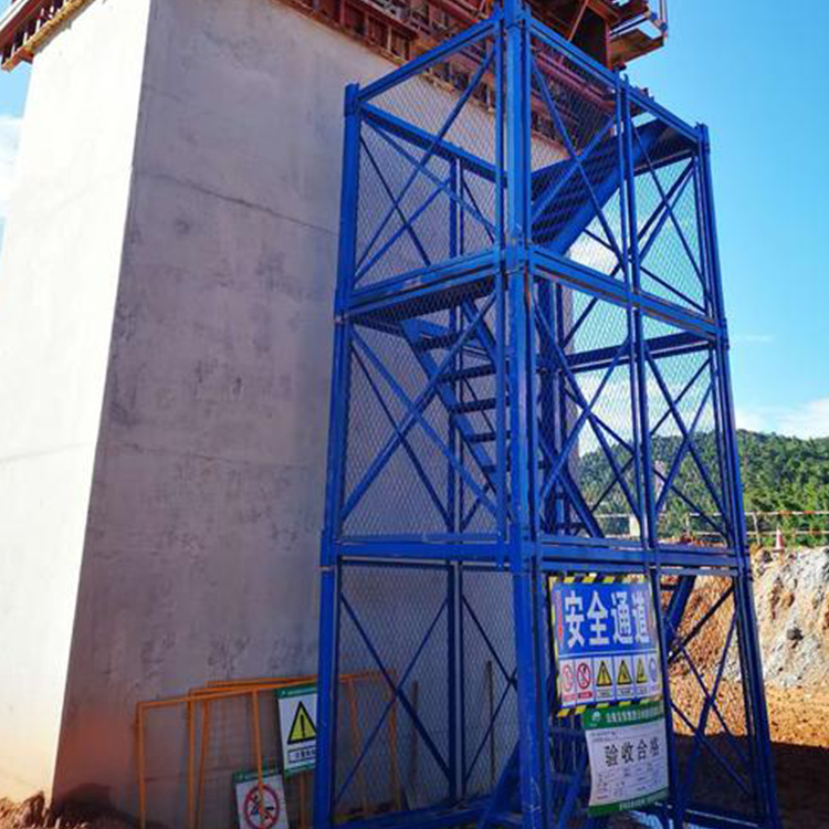 施工安全梯笼 地铁桥梁安全梯笼 框架式安全梯笼 利科建筑销售