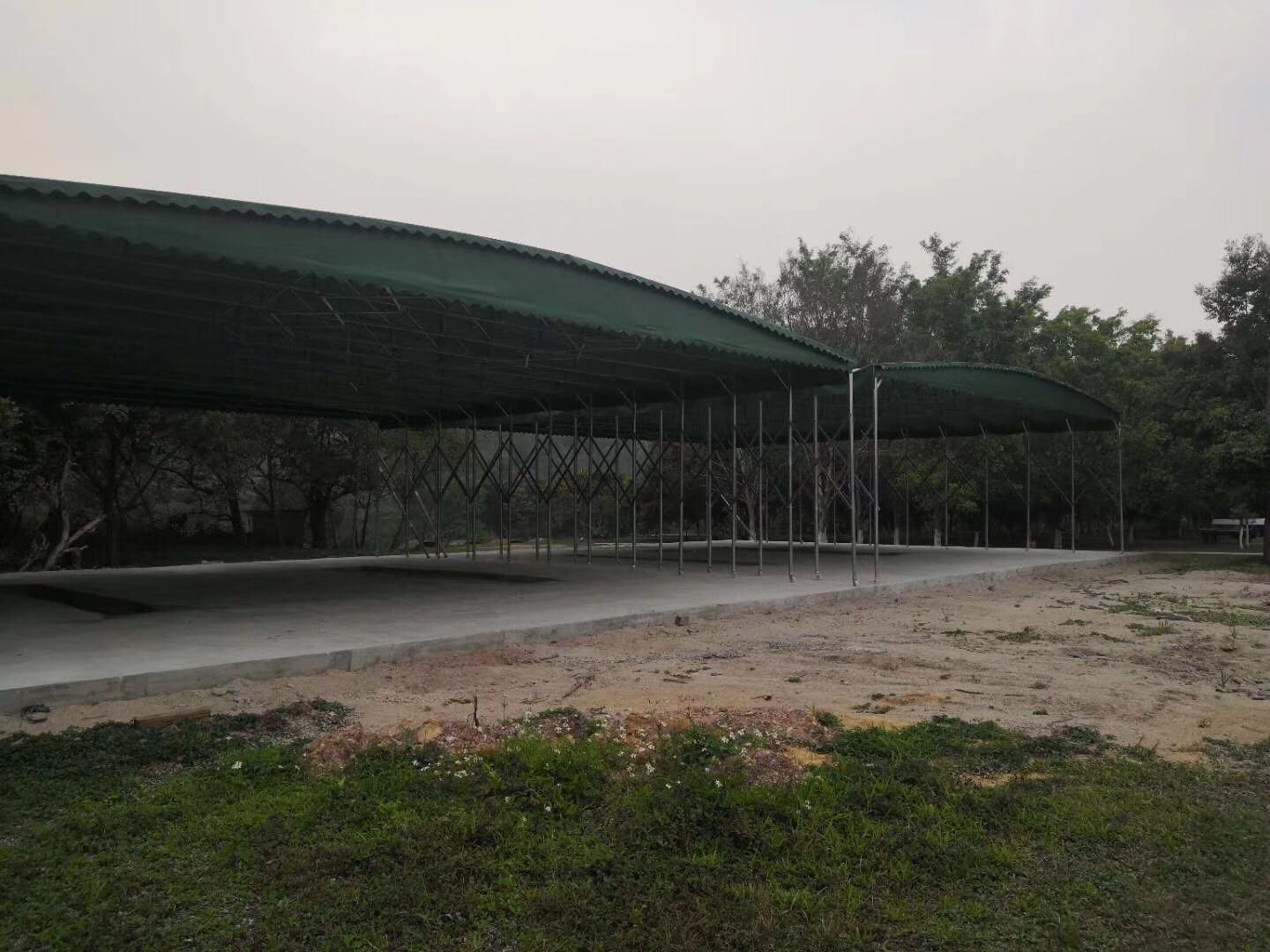 进贤推拉棚定制活动推拉蓬移动推拉棚工厂仓库临时帐篷户外遮阳棚