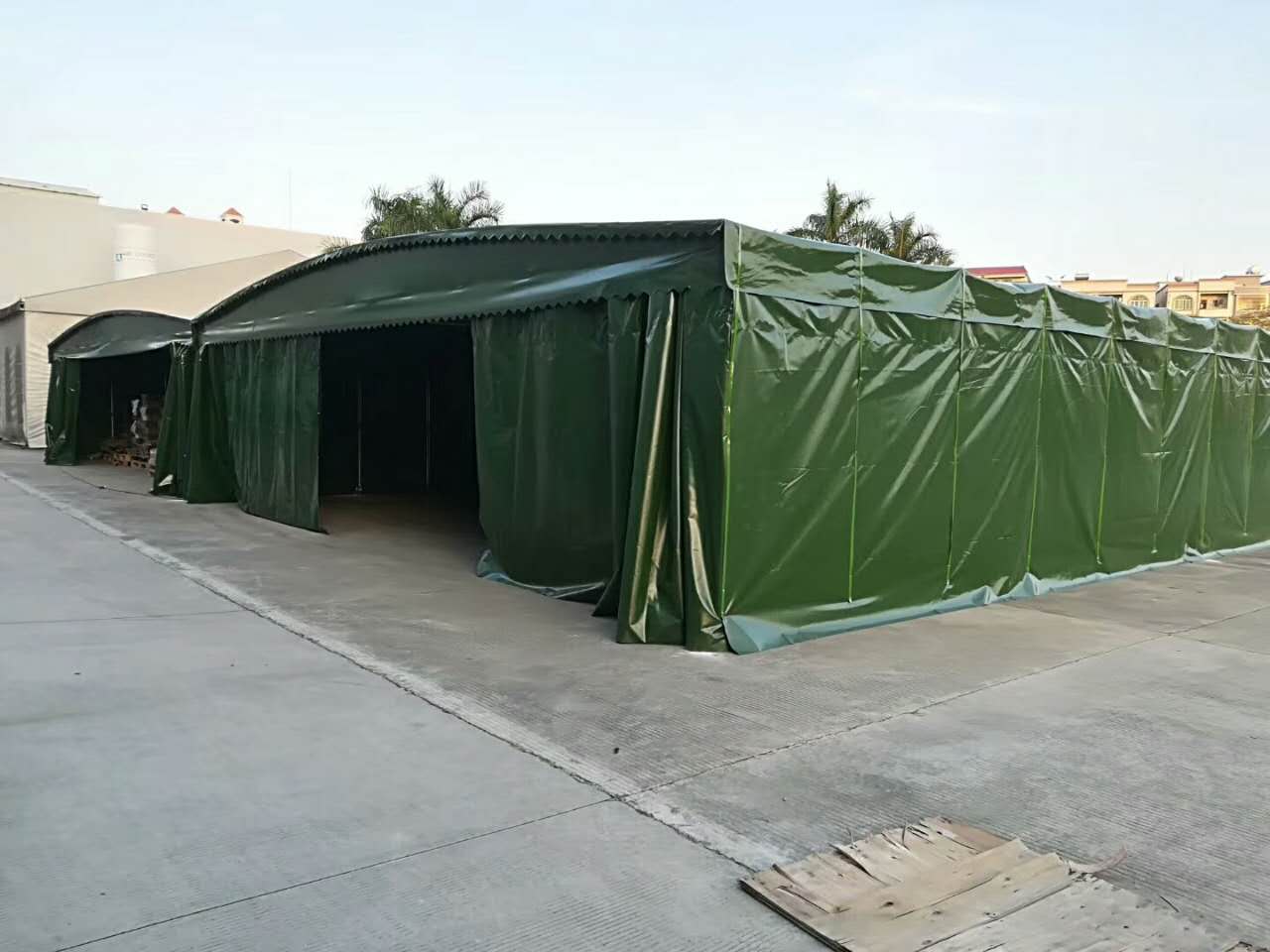 祁东推拉雨棚活动帐篷户外大型移动伸缩遮阳棚摆摊棚收缩折叠蓬停车棚