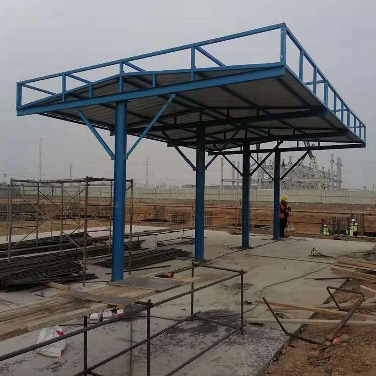永邦 江苏 钢筋加工防护棚  可定制  建筑施工安全防护棚   工地现场木工加工棚