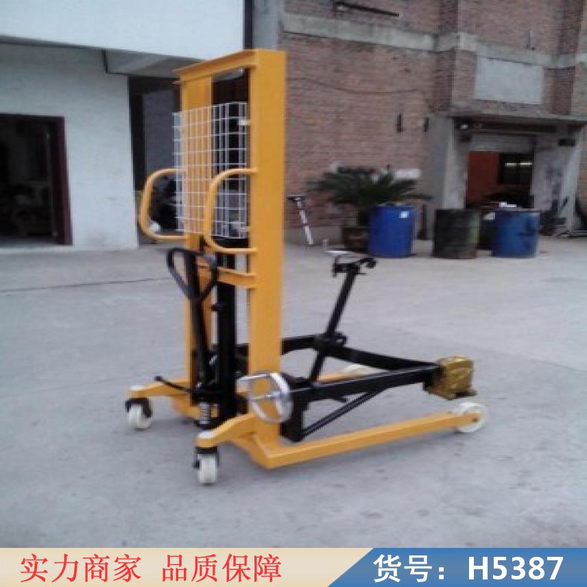 润创手动搬运车堆高车 工字钢手动堆高车 电动堆高车货号H5387