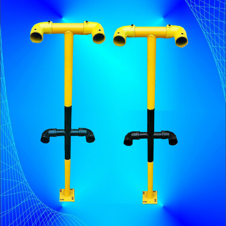 永邦建筑  广东  施工楼梯扶手立杆  临边防护拐角立杆   基坑临边防护栏干字杆