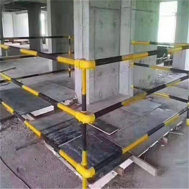 会平出品支持定制 建筑工地楼梯扶手 工地楼梯护栏立杆 结实耐用