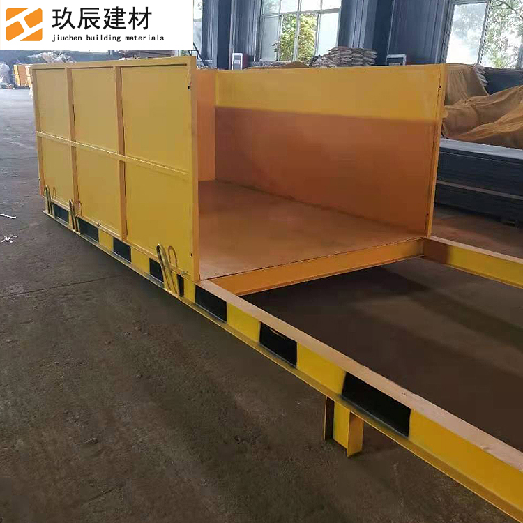 玖辰建材 建筑工地卸料平台 抽屉式高空作业周转料台 悬挑式卸料平台