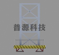 地震馆科普馆 机械平台减震装置 仿真模型