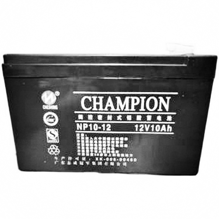 Guan军蓄电池12V10AH NP12-10铅酸免维护UPS不间断备用电源消防控制器 门禁 童车 