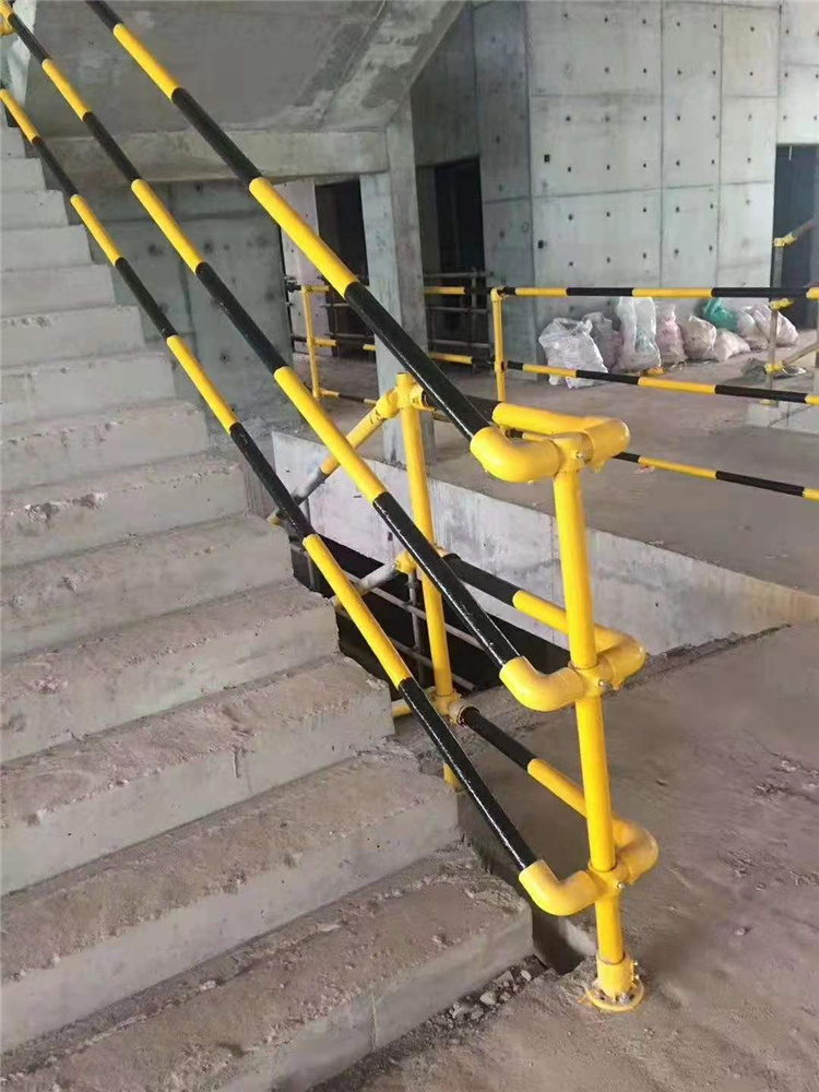  施工防护立杆 建筑施工楼梯防护栏立杆 会平出品 精品立杆