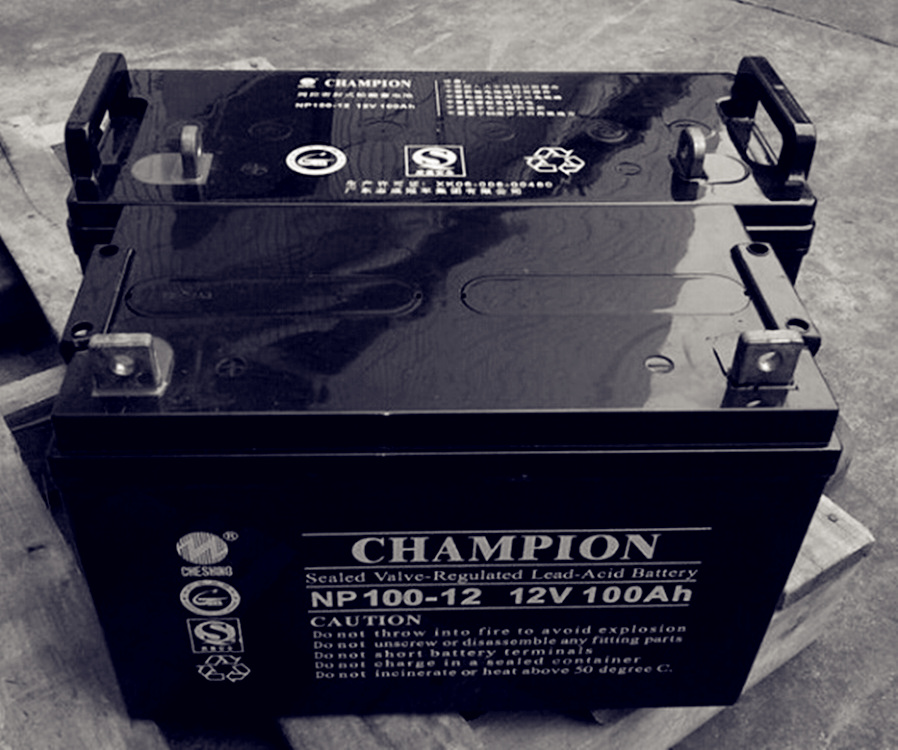 Guan军CHAMPION蓄电池NP100-12 12V100AH直流屏EPS路灯UPS电源 发电厂