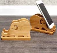 小象手机支架 木质手机支架 实木架