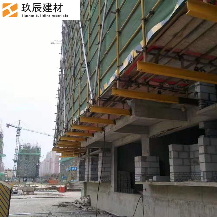 新型侧预埋悬挑承力架 花篮拉杆可调式悬挑梁 悬挑工字钢 玖辰建材