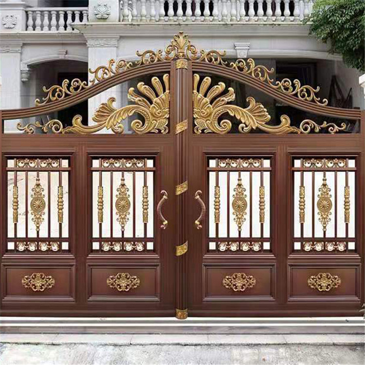 铝艺大门 庭院铝合金大门 别墅庭院大门 新农村铝艺大门