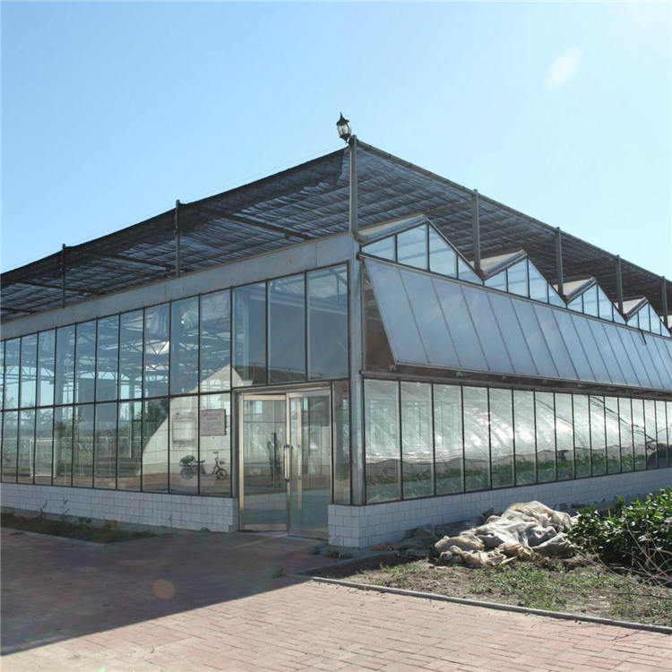 华工  玻璃连栋温室  科研玻璃温室  建造工期快，骨架结构稳定