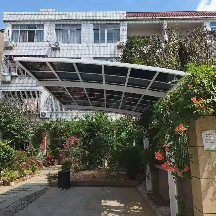 铝合金雨棚车棚定做 本溪铝合金车棚制作
