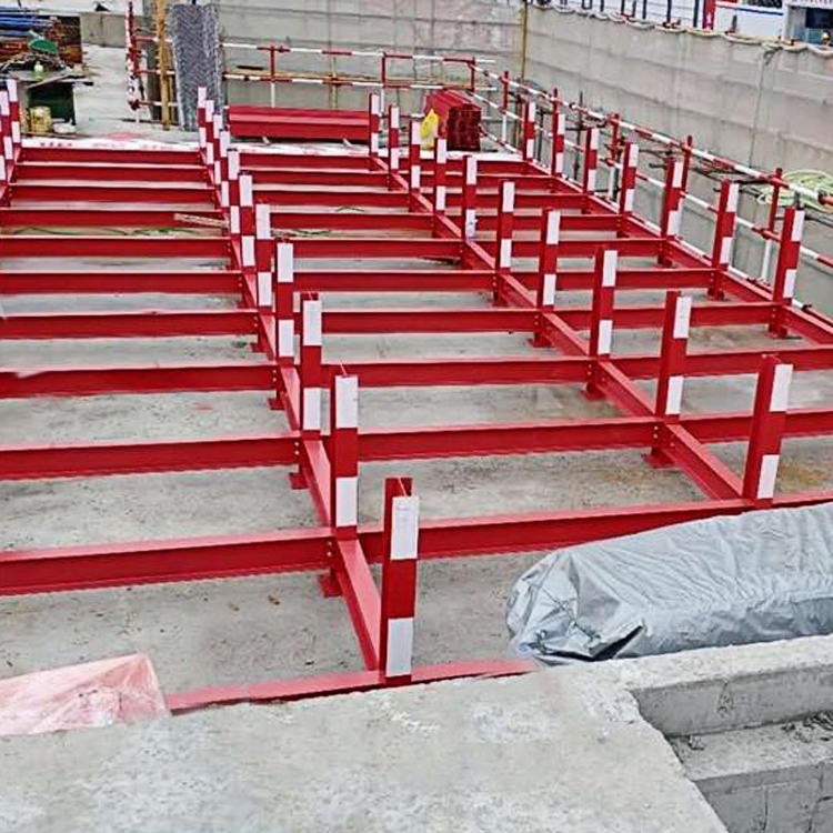 永邦  浙江  工字钢材料摆放平台  可定制  钢筋材料堆放平台  建筑钢筋笼存放架