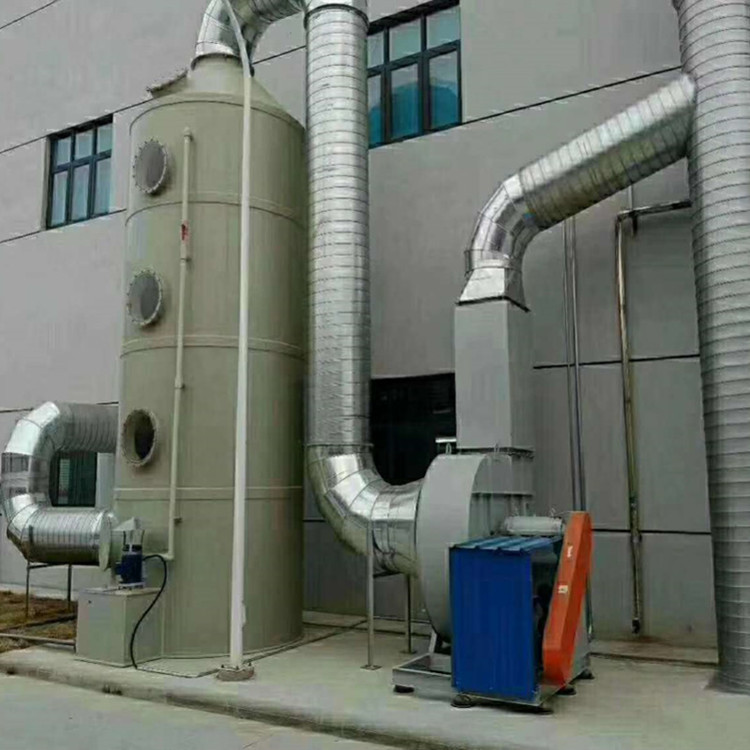 湿式除尘器喷淋塔生产厂 pp塑料酸雾净化喷淋塔 工业烟雾收集器
