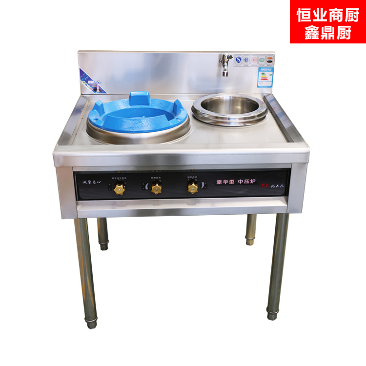 厂家销售单炒单温灶 文武火节能灶 商用猛火灶 鑫鼎厨节能灶