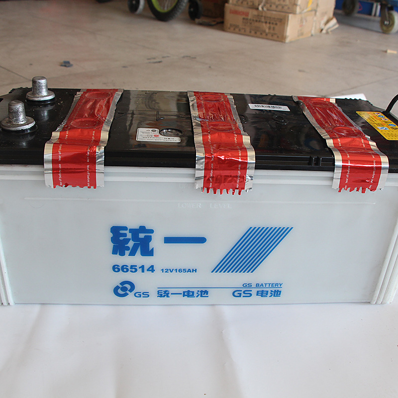 统一蓄电池 干荷式汽车蓄电池 66514 12v165ah蓄电池电瓶