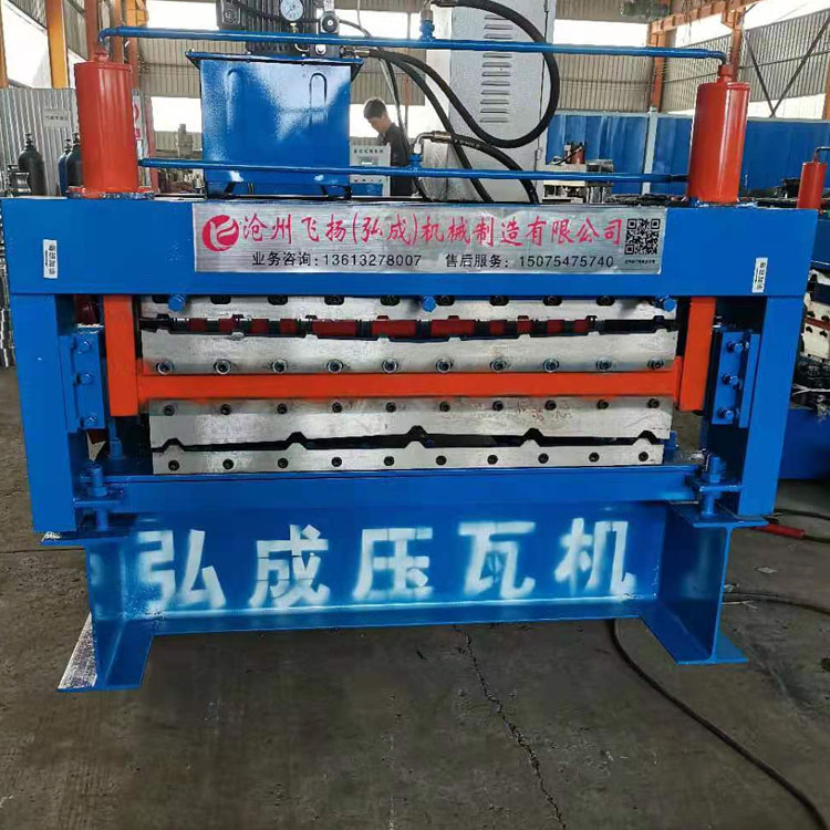 双层压瓦机 彩钢成型机械 900-910双层压瓦机 冷弯机械