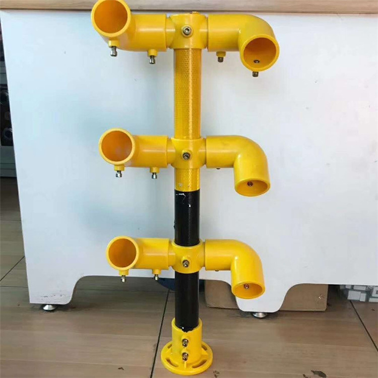 厂家现货建筑楼梯转角立杆 楼梯防护栏杆 工具式楼梯防护栏立杆