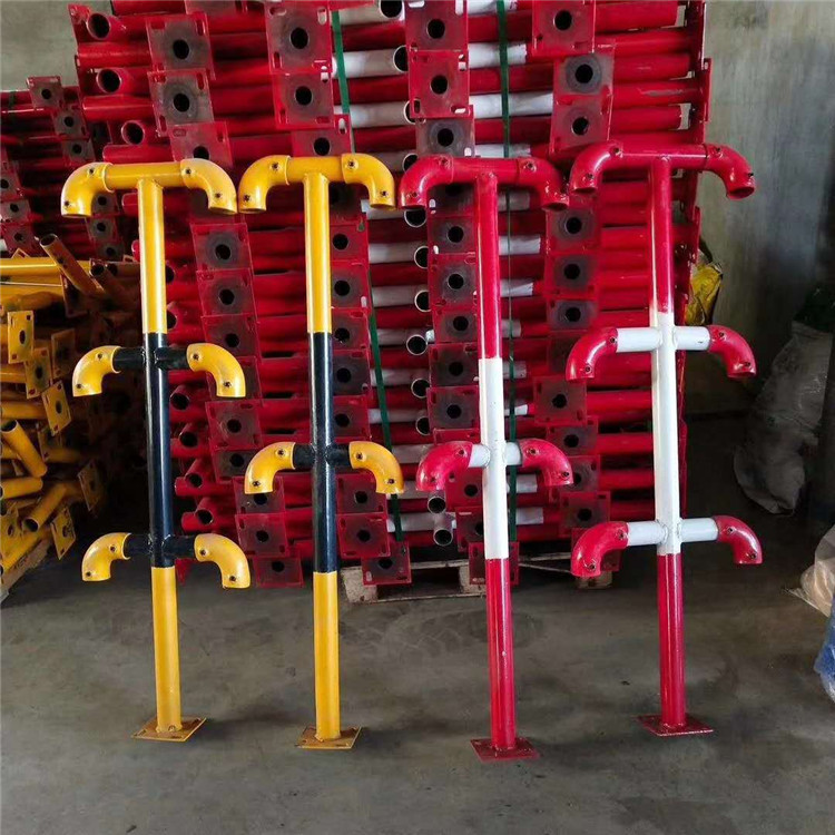 厂家现货建筑楼梯转角立杆 工具式楼梯防护栏立杆 建筑楼梯扶手