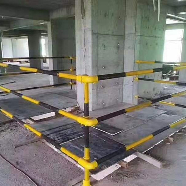 建筑立柱防护栏杆连接件临时楼梯防护立杆 临边防护立杆支持定制