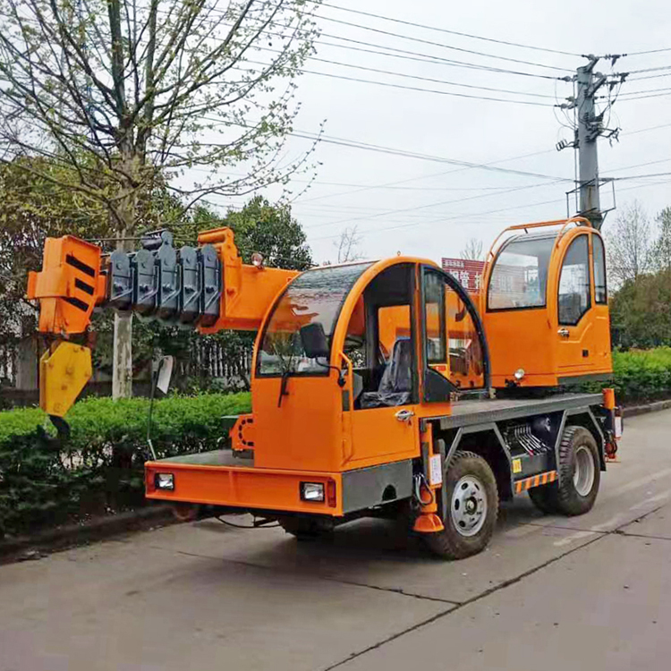 园林吊车5-18吨自制吊 小型全液压农村盖房用自制随车起重机
