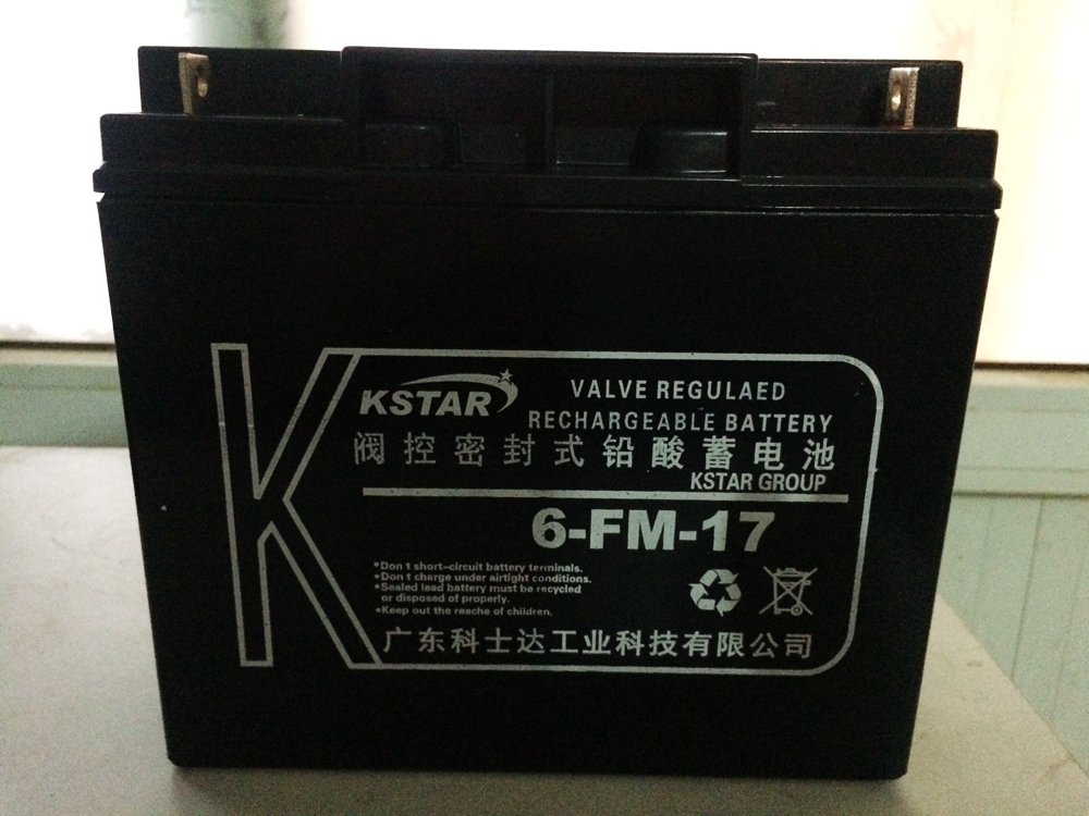 科士达 12V17AH 直流屏 医疗 通讯 EPS/UPS电源 6-FM-17 铅酸免维护蓄电池原装