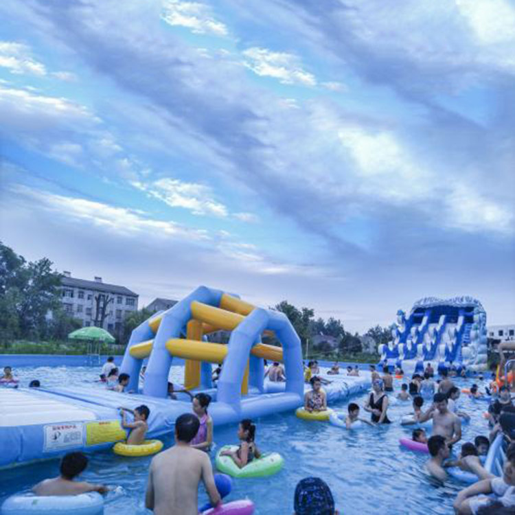 沃金儿童水上乐园设备 水上移动充气乐园 现货供应