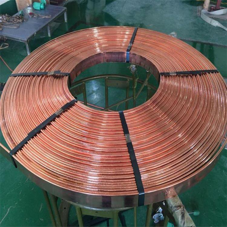 锴盛生产404mm 电镀铜包钢扁线 铜包扁钢 镀铜扁铁