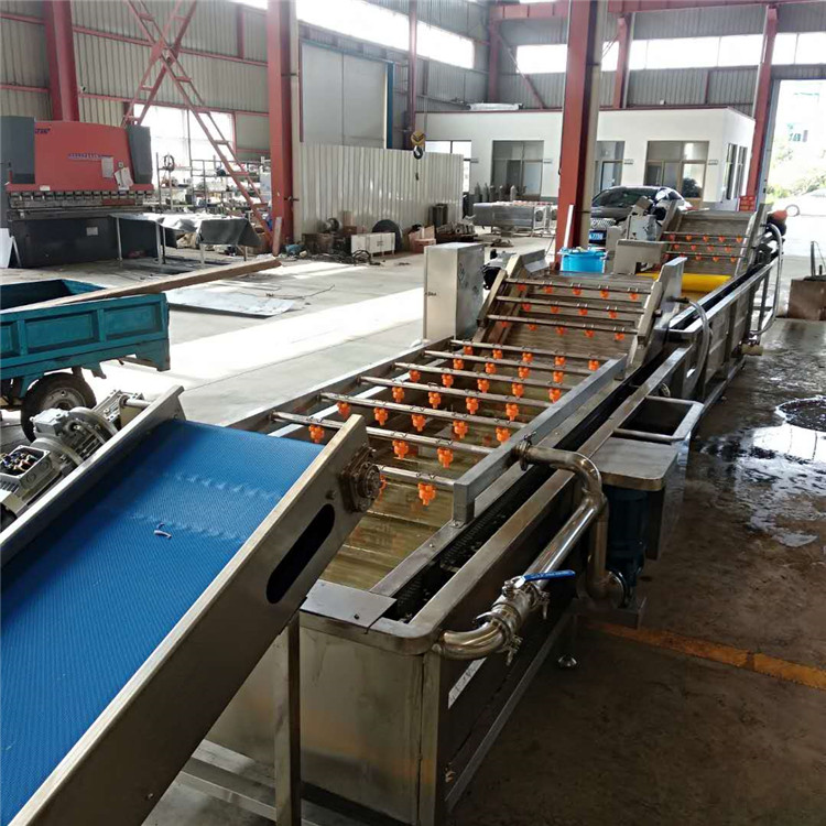 多规格土豆丝清洗加工线 3吨净菜加工设备生产厂家 中央厨房洗菜线图片