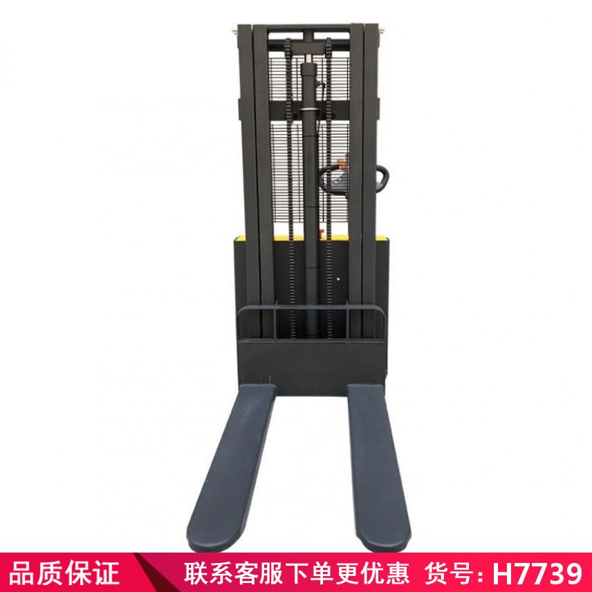 慧采全电动堆高车格 1吨电动叉车 小型电动叉车货号H7753