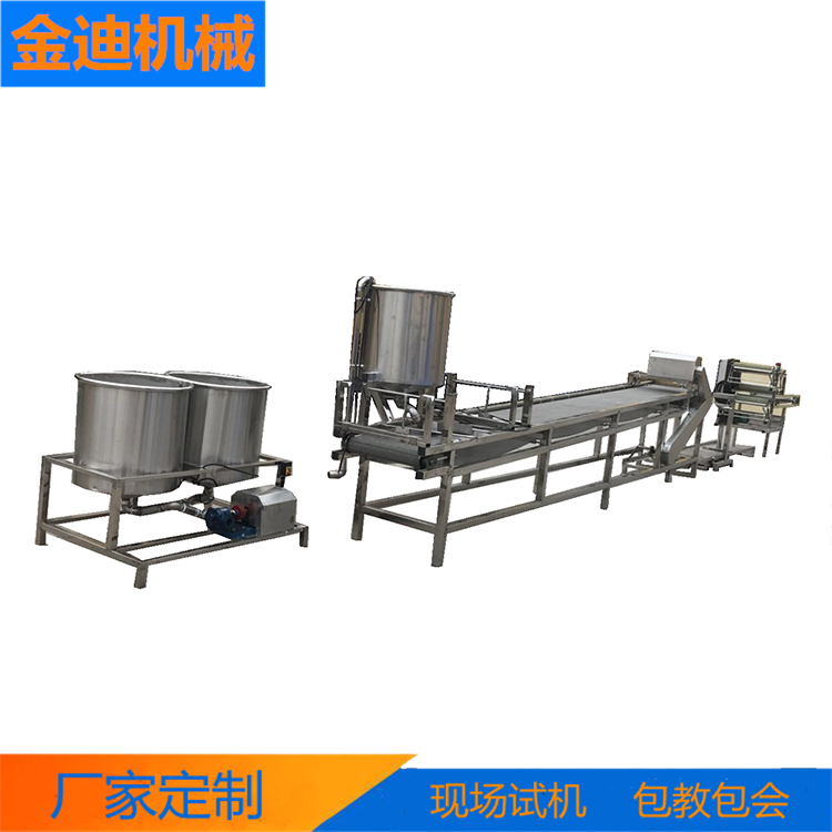 金迪   仿手工豆腐皮机  每小时200-300斤的产量  油皮机器报价