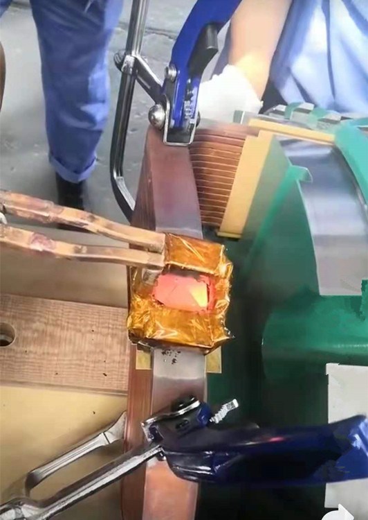 电机铜带感应钎焊机 高频感应钎焊设备 高频钎焊机