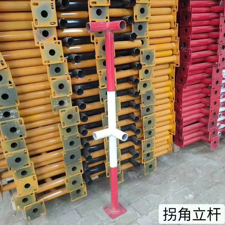 立杆防护栏 建筑立杆防护栏 建筑楼梯扶手 临时楼梯立杆