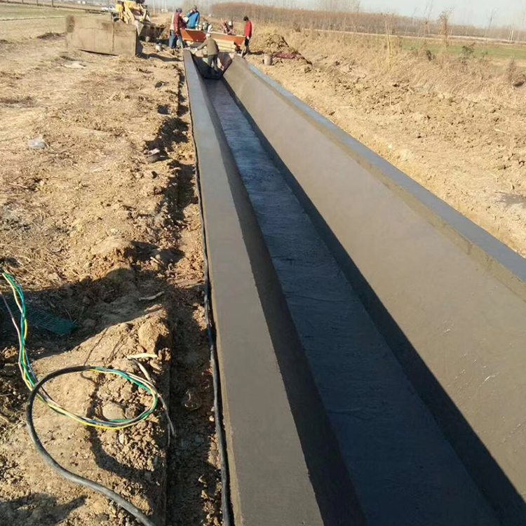 道路排水渠现浇成型机 华水 农田灌溉U型渠道滑膜机 梯形渠滑膜机