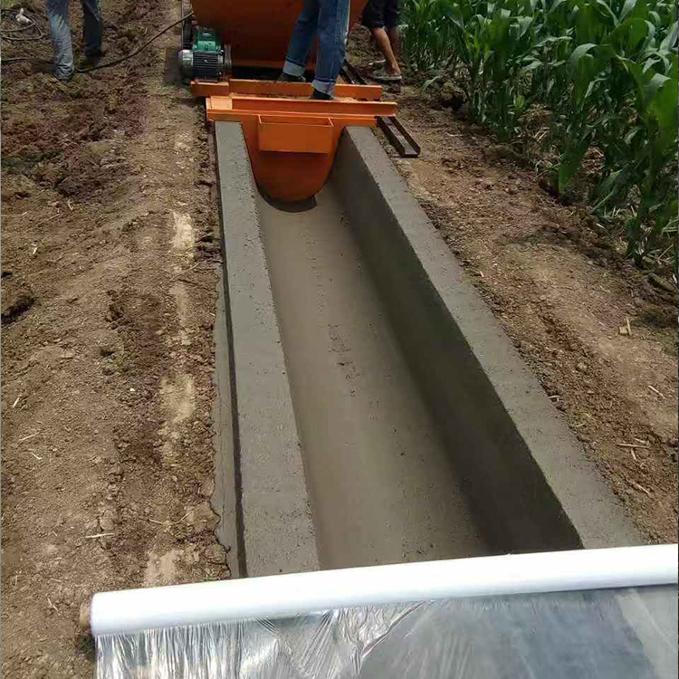 全自动水沟成型机 渠道滑模机 渠道成型机