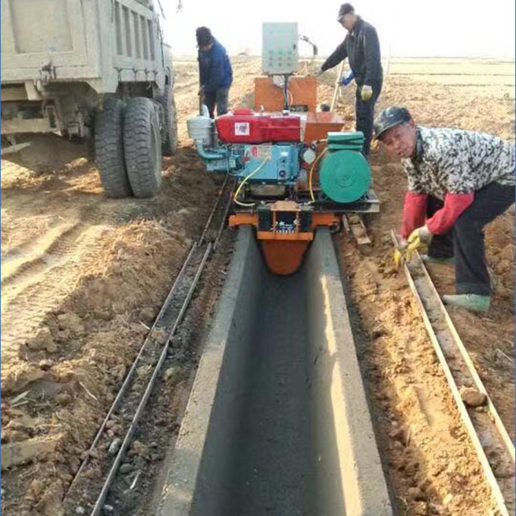 华水 渠道衬砌机 渠道浇筑机 渠道一次成型机