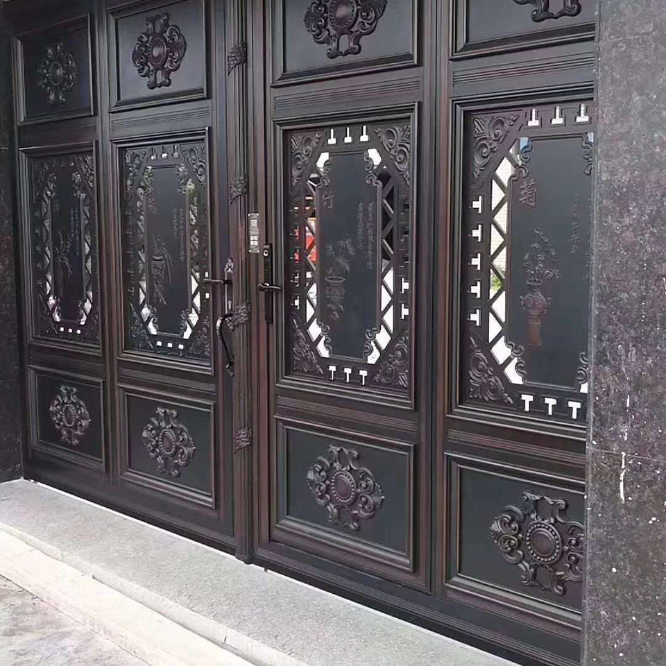 江锐铝艺大门款式  铝艺庭院别墅大门  不生锈 不掉色 使用长久