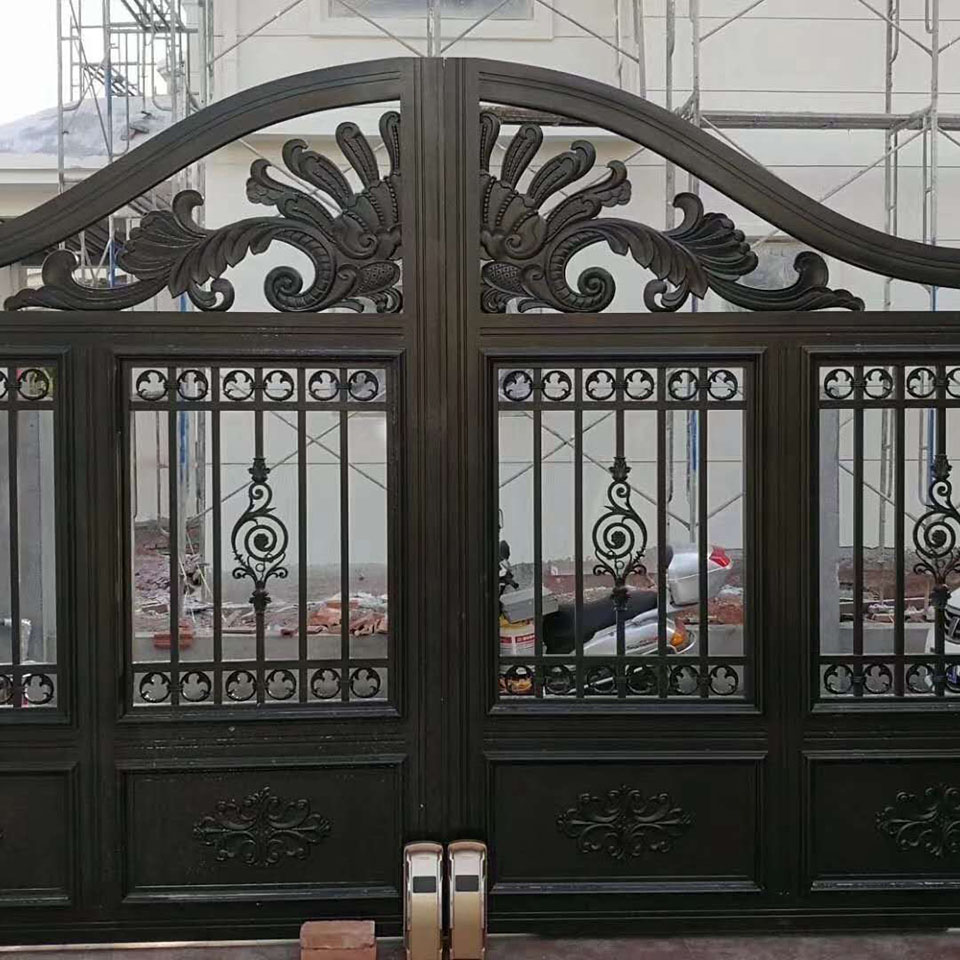 江锐铸铝大门  铝艺欧式别墅院墙大门  防潮，无异味，不易变色