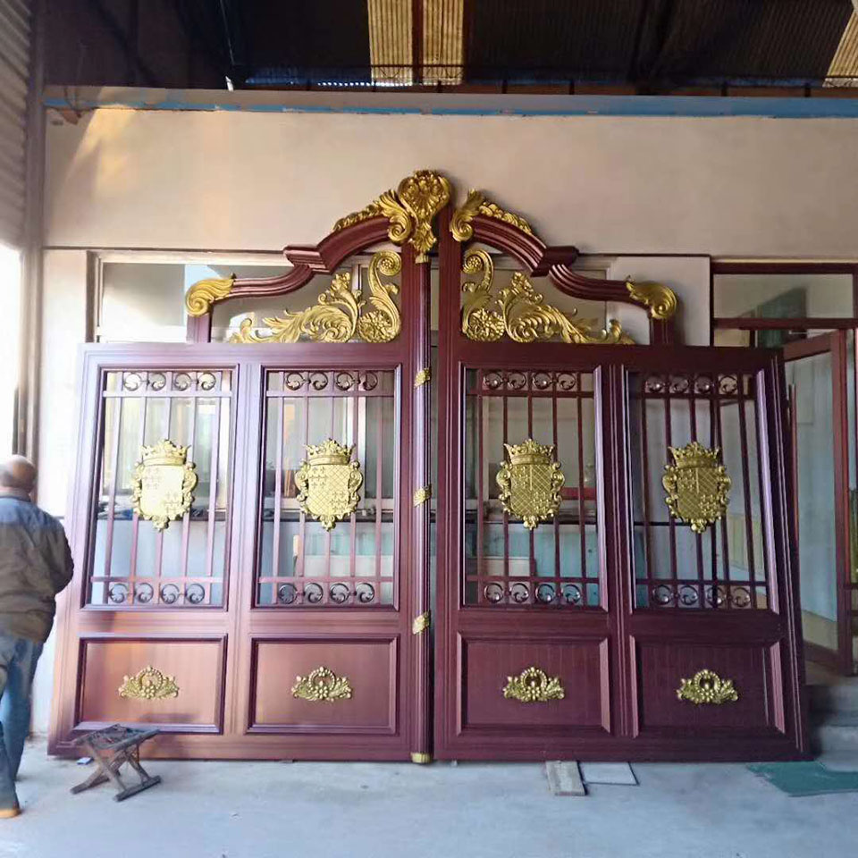 江锐铝艺大门定制  新中式铝艺庭院别墅大门  不生锈 不掉色 使用长久