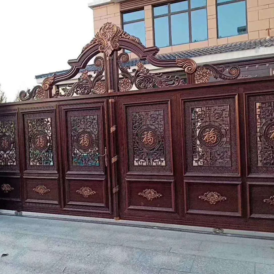 江锐  铝艺大门  现代庭院别墅电动大门  耐腐蚀性好 使用寿命长