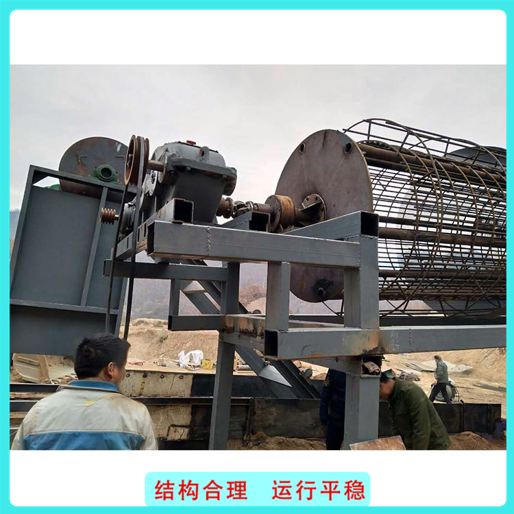 青州筛分设备 石子筛分无轴筛 运行平稳 无轴滚筒筛定制工厂