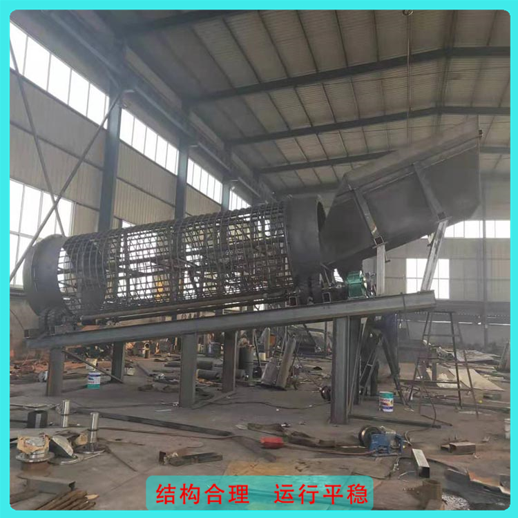 建筑垃圾筛选机 无轴滚筒筛厂家 运行平稳 青州筛分设备