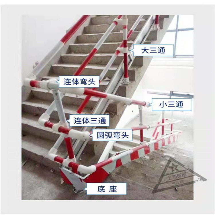 建筑楼梯扶手 楼梯扶手立杆 定型化临边防护连接件 批发