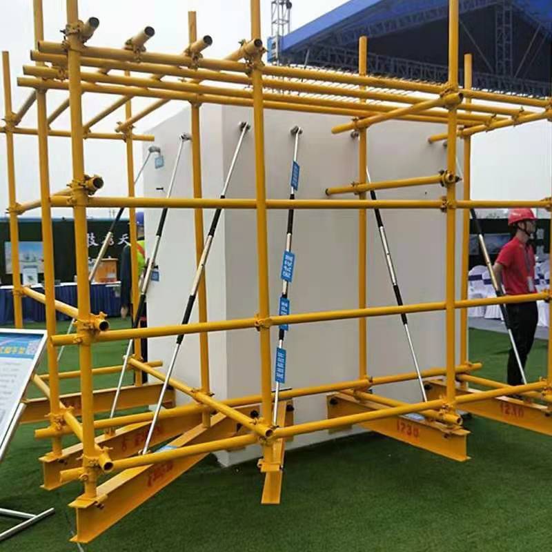 建筑工地新型悬挑梁工字钢脚手架 