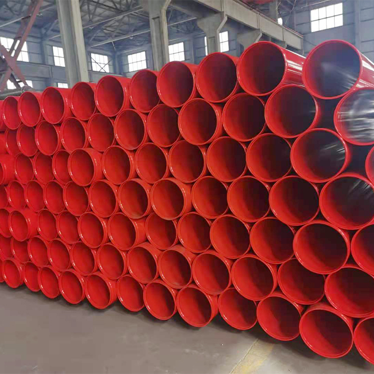 厂家供应 法兰连接涂塑钢管 环氧粉末涂塑钢管 供水涂塑钢管 价格称心