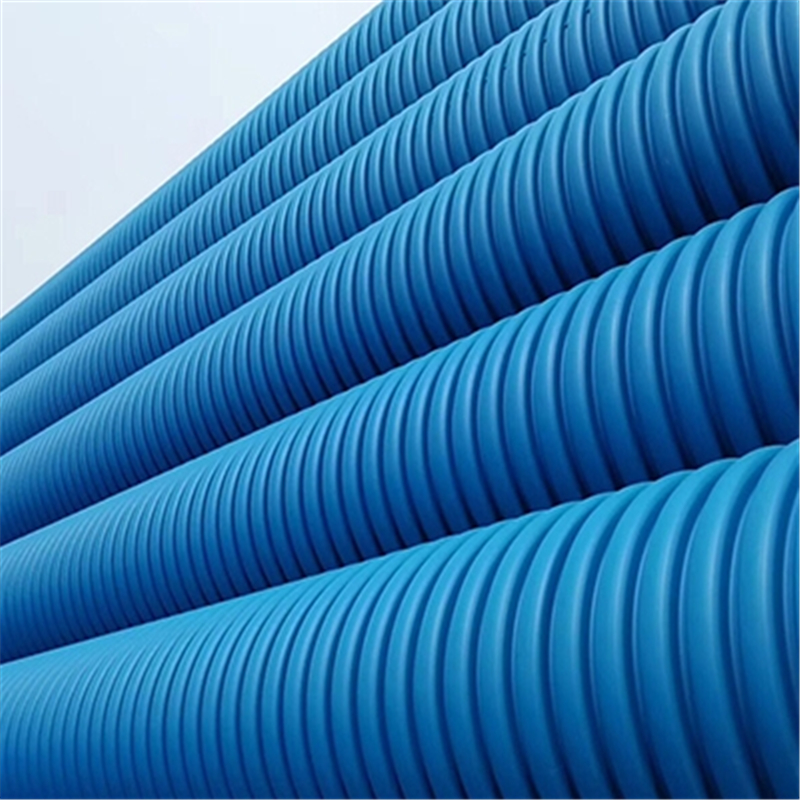 DN200双壁波纹管三门峡厂家供应水乐士upvc波纹管的规格价格合理