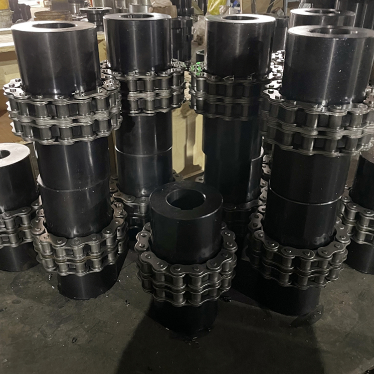 厂家供应 双排滚子链联轴器 煤矿链条联轴器 矿用滚子链联轴器