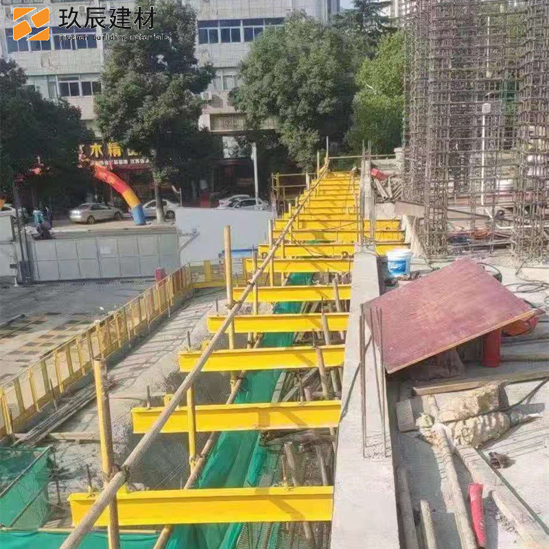 玖辰建材 外脚手架 新式上拉式悬挑工字钢 新型悬挑式脚手架 花篮式工字钢